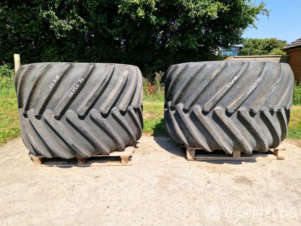 Pair of Goodyear 66.00 X 43.00 Terra tyres