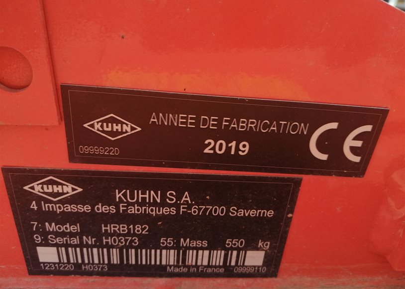 Kuhn HRB 182 Power Harrow