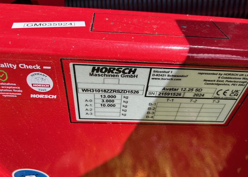 Horsch AVATAR 12 Drill