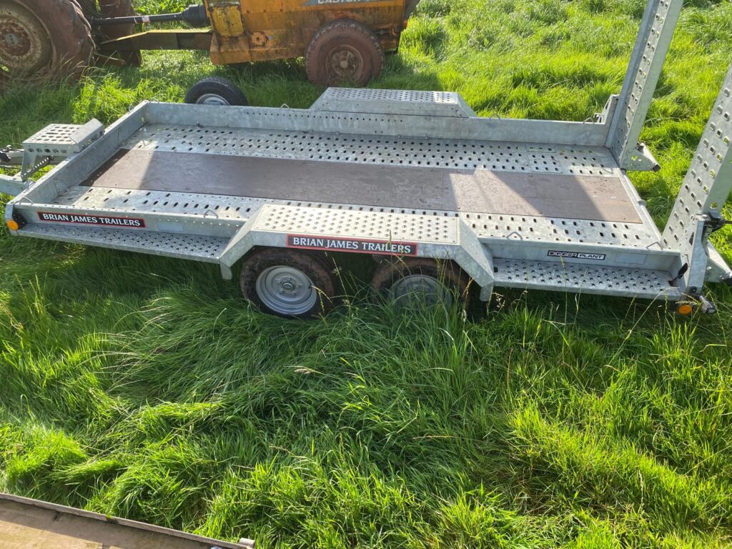 Brian Janes trailer 12ft1”X5ft7”, 2023 Year, spare wheel, as new