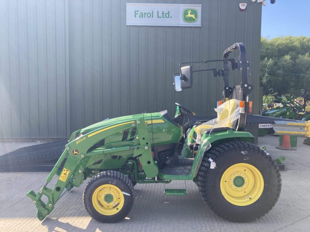 John Deere 3046R compact tractor and 320R Loader