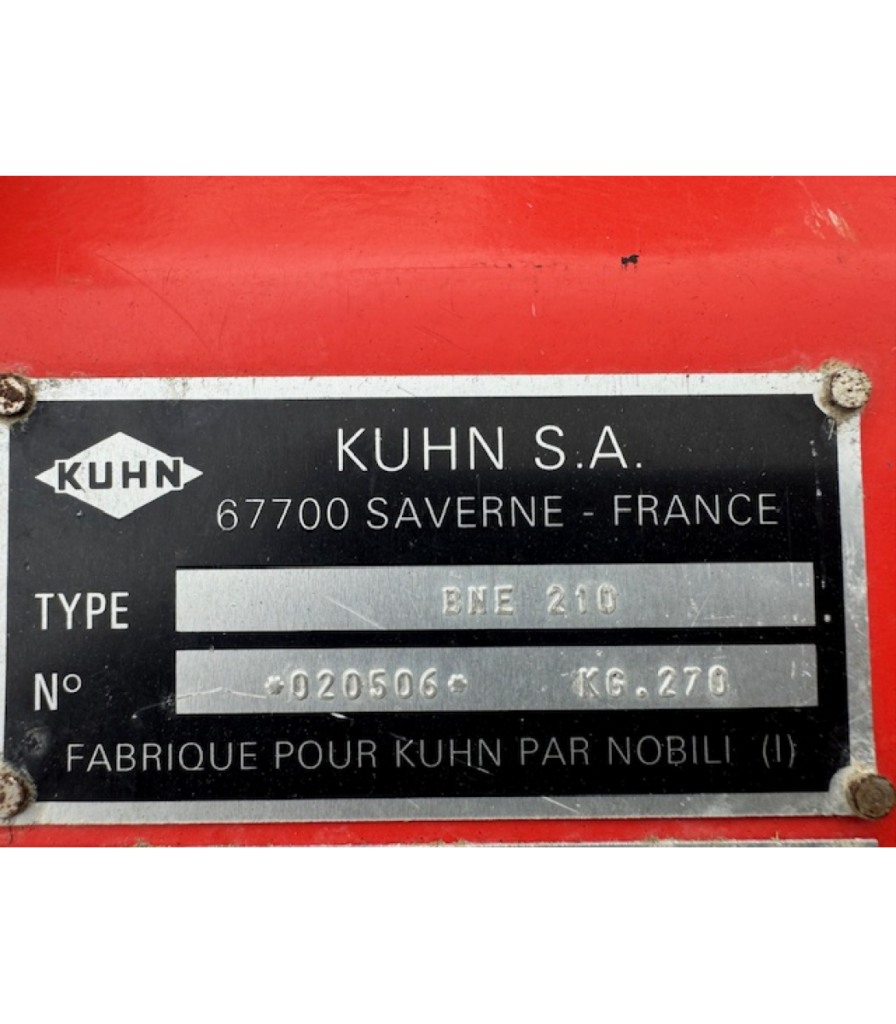 Kuhn BNE 210 Flail Mower