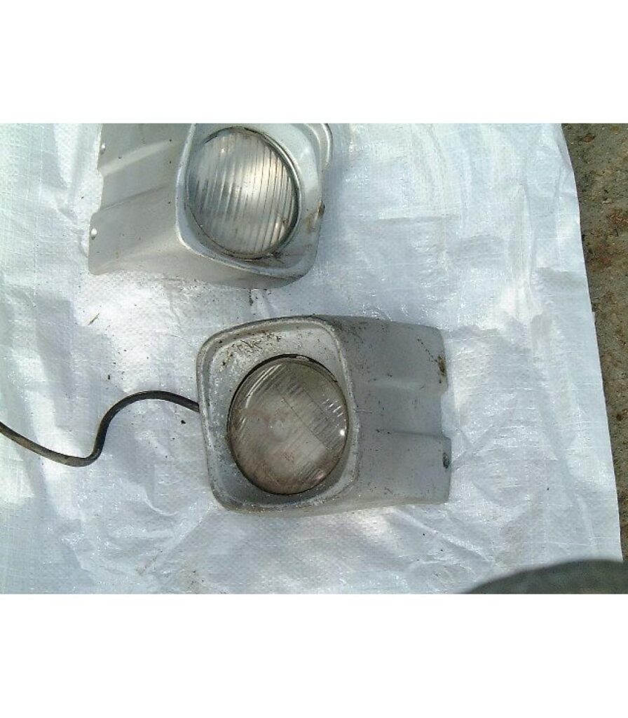 Pair of Original Aluminium MF 135 Headlights