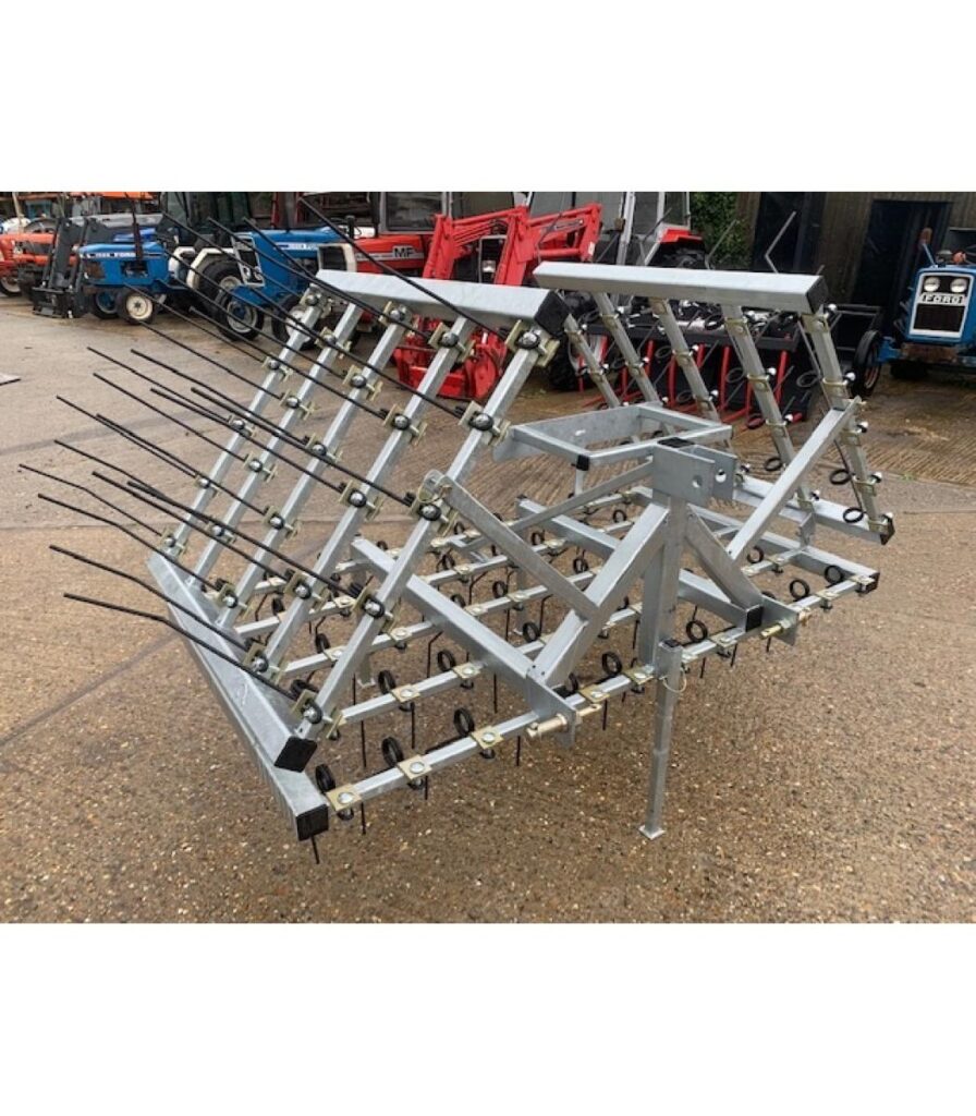 New Galvanized 12ft Spring Tine Harrow