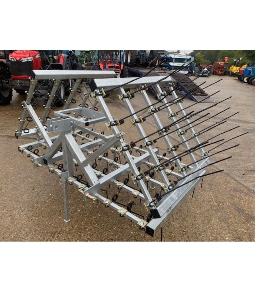 New Galvanized 12ft Spring Tine Harrow