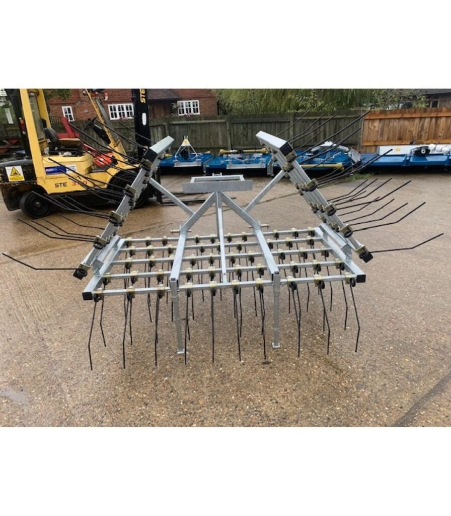 New Galvanized 12ft Spring Tine Harrow