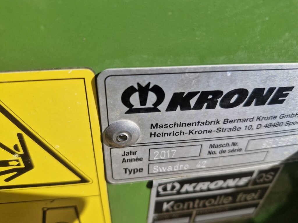 KRONE SWARDO 42 SINGLE ROTOR RAKE