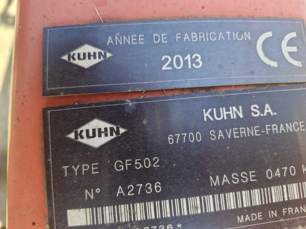 KUHN GF502 4 ROTOR TEDDER