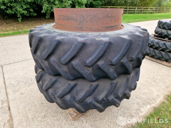 Stocks 20.8 X 42 Dual wheels c/w Goodyear tyres