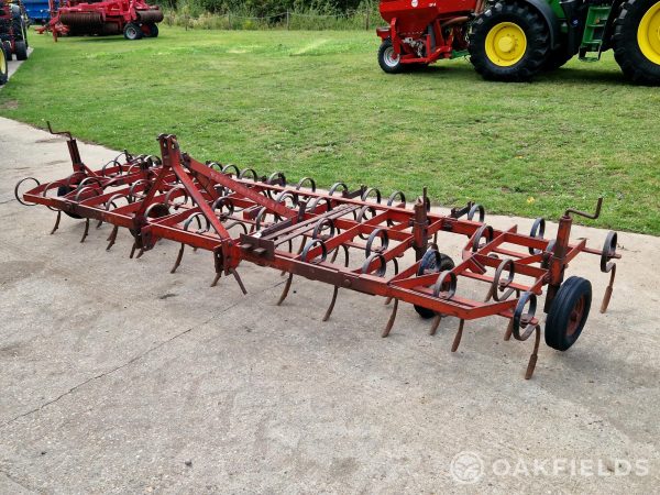 Kongskilde 4m manual fold springtyne cultivator