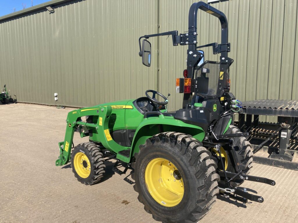 John Deere 3038E compact tractor and loader