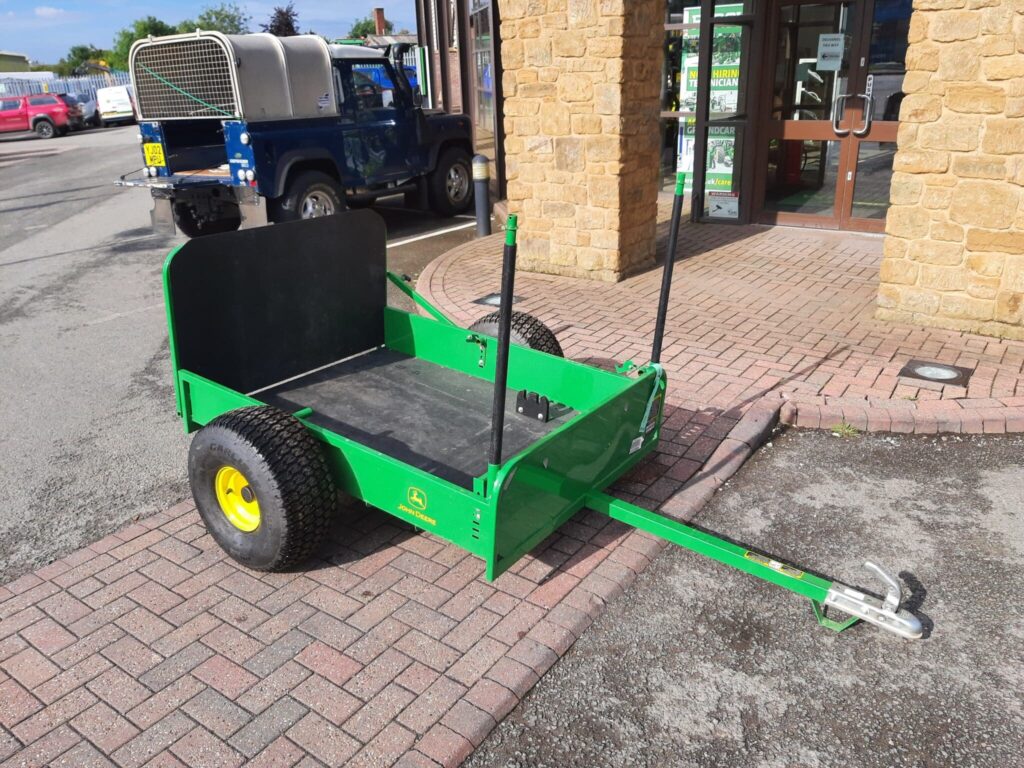 John Deere 22B walk behind greens mower trailer