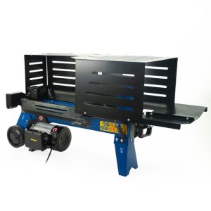 HYUNDAI 7 TONNE HORIZONTAL ELECTRIC LOG SPLITTER WITH HYDRAULIC RAM, STEEL PROTECTION CAGE 520MM LENGTH