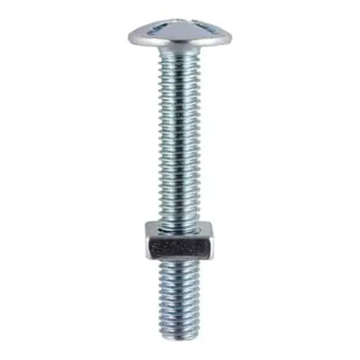 Roofing Bolt & Square Nut – Zinc