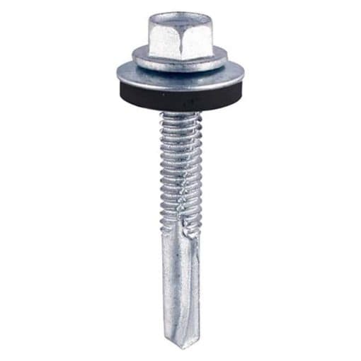 Self-Drilling Screws – Hex – For Heavy Section Steel – Zinc – with EPDM Washer