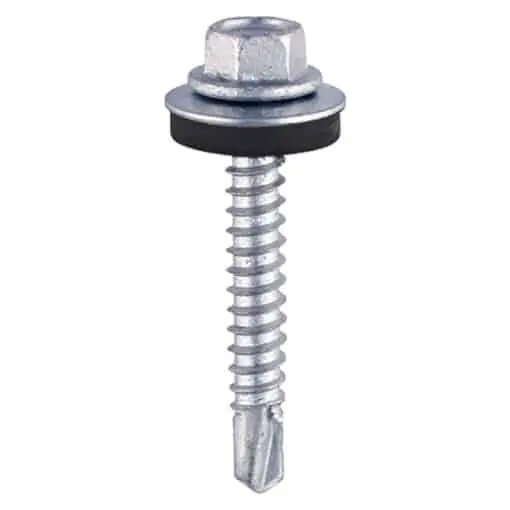 Self-Drilling Screws – Hex – For Light Section Steel – Zinc – with EPDM Washer