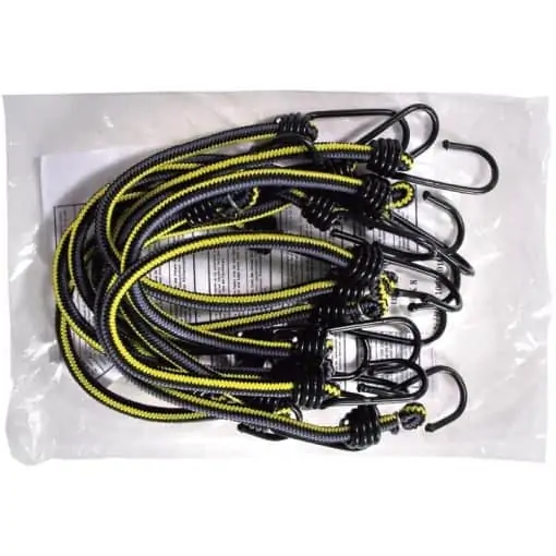 Bungee Cord With Hooks 50cm Pack 10