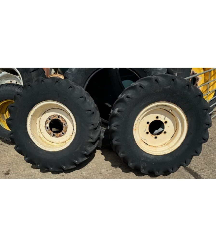 Pair of 12.5 80-18 Wheels and Tyres