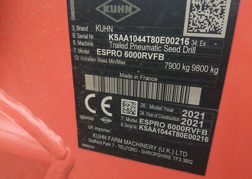 Kuhn ESPRO6000R Drill