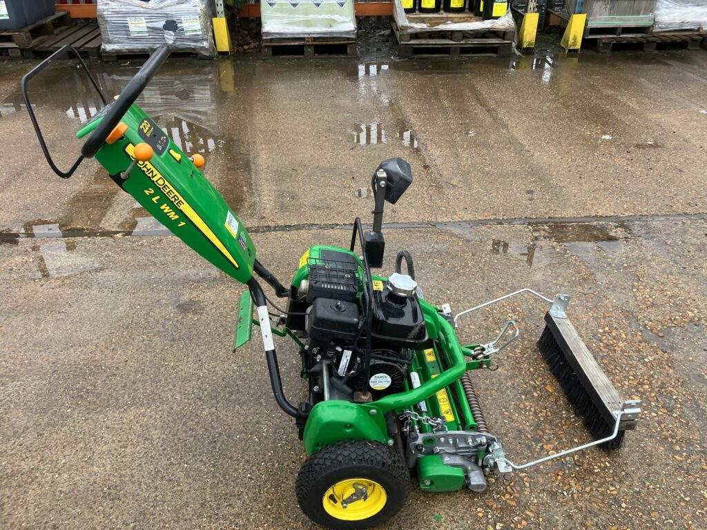 John Deere 220E walk behind greens mower