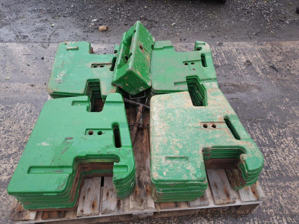 JOHN DEERE 50KG WEIGHTS