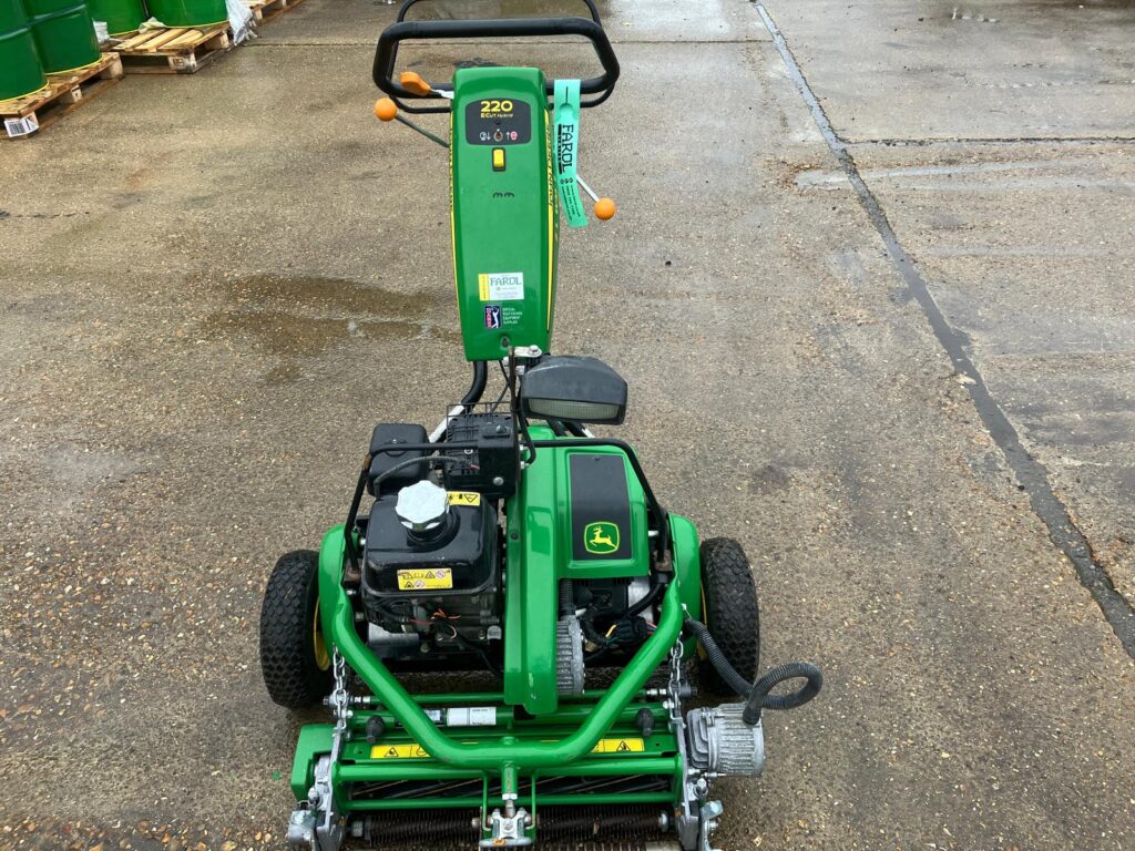 John Deere 220E walk behind greens mower