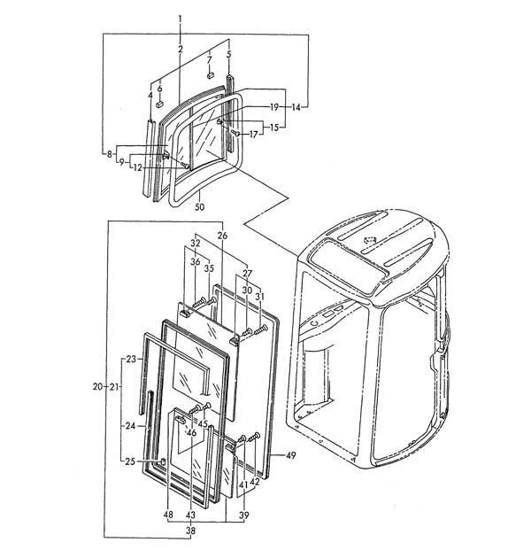 Yanmar Genuine Glass Assy VIO30