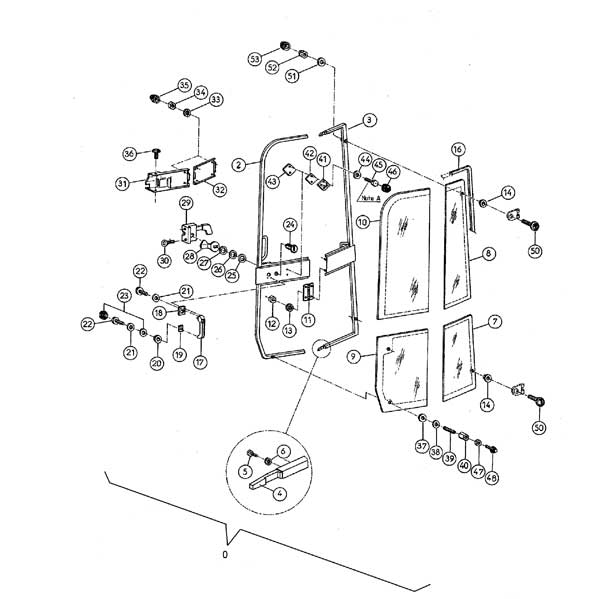 Yanmar Genuine Glass Door Lower Vio45