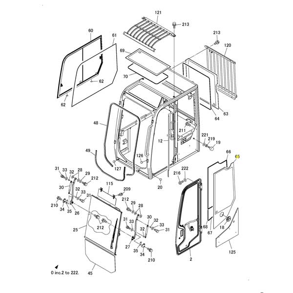 Yanmar Genuine Side Glass C50-5A