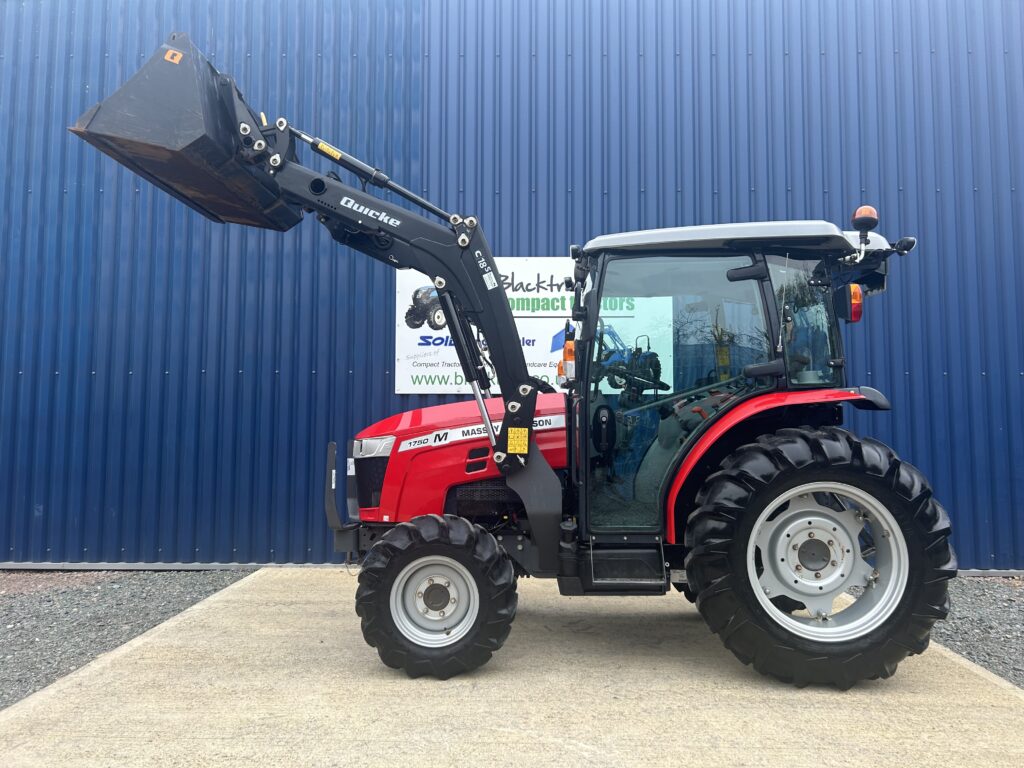 Massey Ferguson 1750M 4WD Tractor With Front Loader, Bucket & Pallet Forks