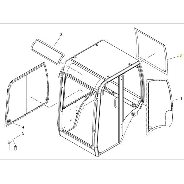 Yanmar Genuine Glass Rear SV26