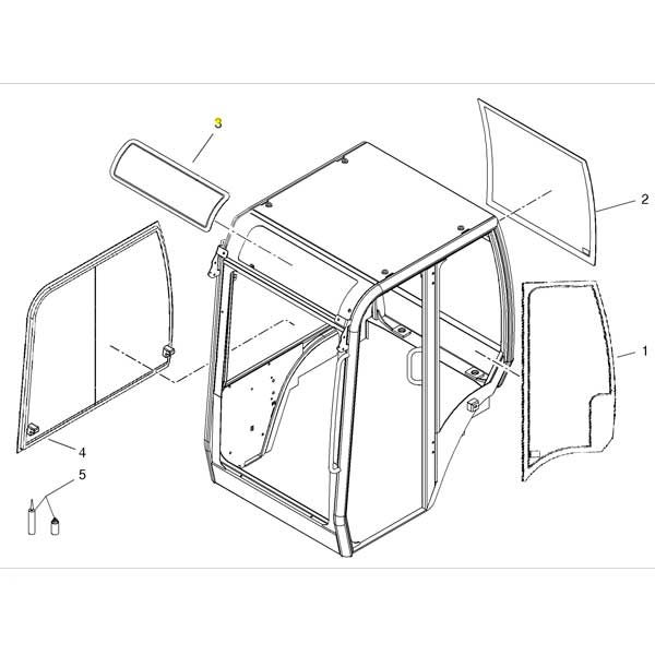 Yanmar Genuine Glass Roof SV26