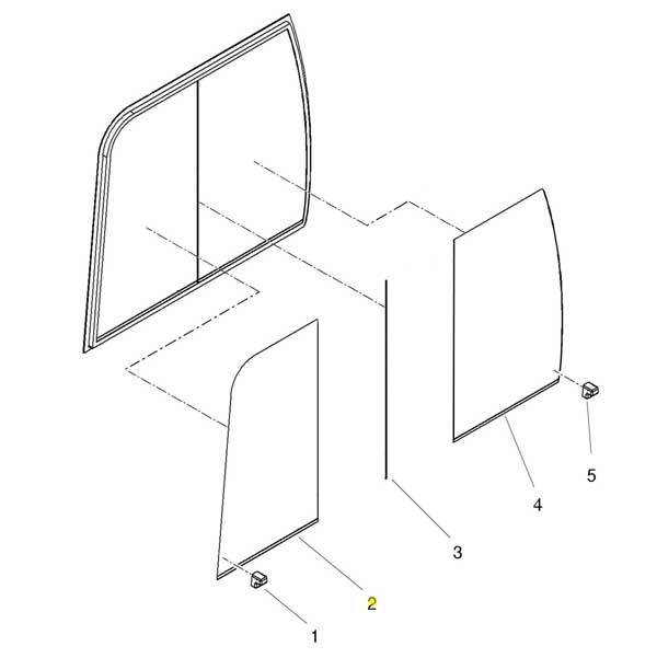 Yanmar Genuine Forward Glass SV26