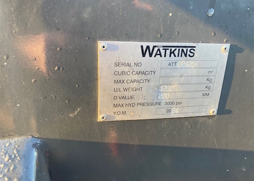 Phillip Watkins 1200KG Weight