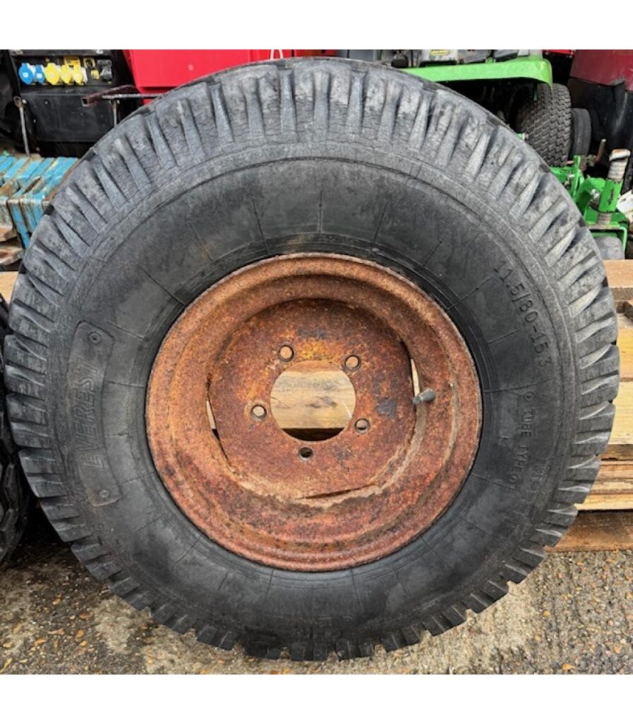 Pair of 11.5 80-15.3 Trailer Wheels and Tyres