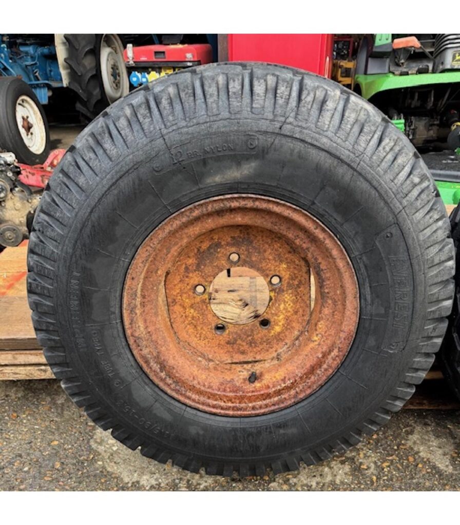 Pair of 11.5 80-15.3 Trailer Wheels and Tyres