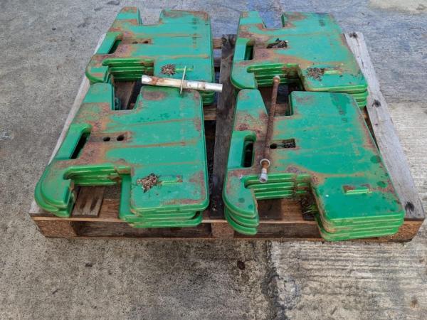 JOHN DEERE 50KG WAFER WEIGHTS